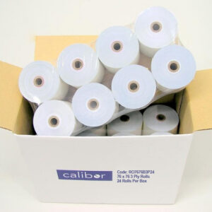 Calibor Bond Paper 3 Ply 76mm x 76mm 24 rolls a box